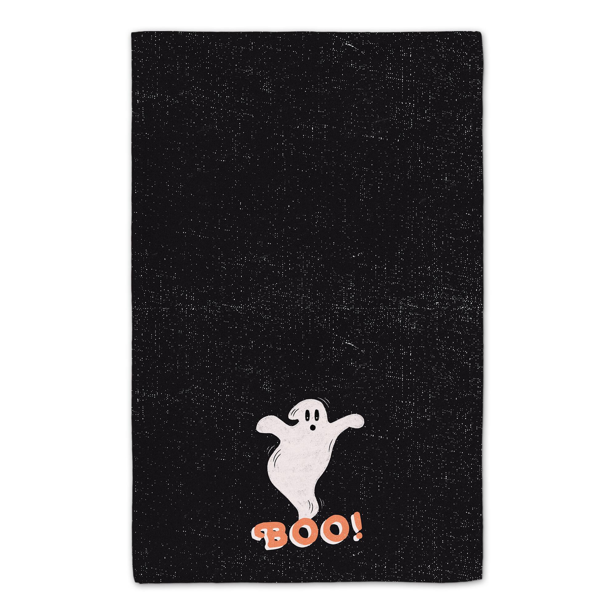 Retro Ghost Boo Tea Towel Set
